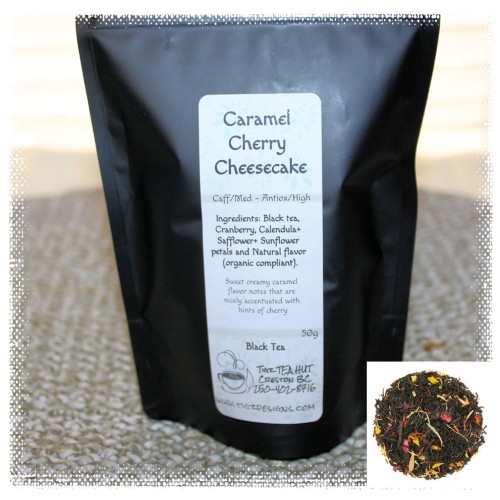 Caramel Cherry Cheesecake Premium Loose-leaf Tea - Creston BC TEA